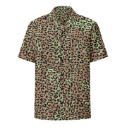 Leopard Spot Zaire CAMO Unisex Short-Sleeve Button Shirt - Button-Up