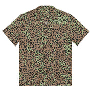 Leopard Spot Zaire CAMO Unisex Short-Sleeve Button Shirt - 2XS - Button-Up
