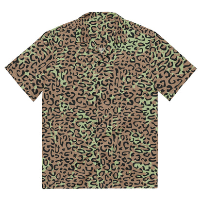 Congo (Zaire) Leopard Spot CAMO Unisex button shirt - 2XS - Button Shirts