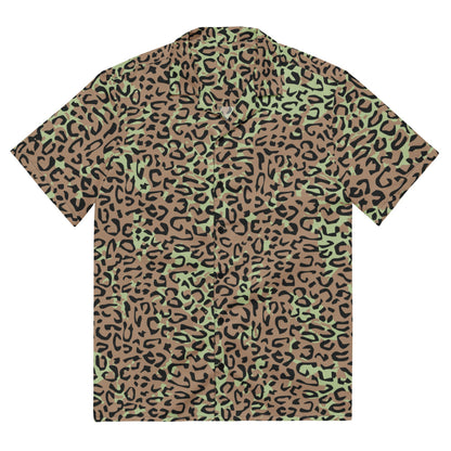 Congo (Zaire) Leopard Spot CAMO Unisex button shirt - 2XS