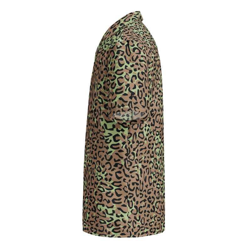 Leopard Spot Zaire CAMO Unisex Short-Sleeve Button Shirt - Button-Up