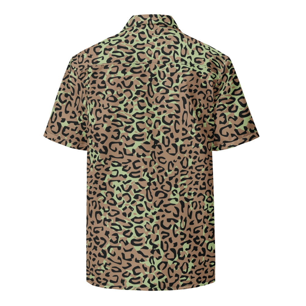 Congo (Zaire) Leopard Spot CAMO Unisex button shirt