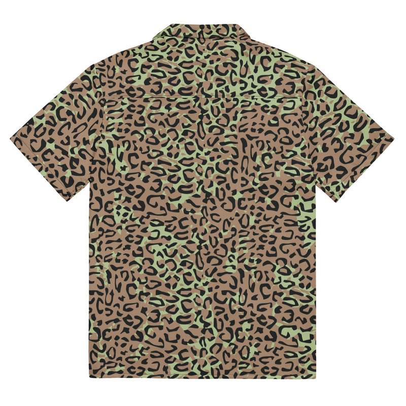 Leopard Spot Zaire CAMO Unisex Short-Sleeve Button Shirt - Button-Up