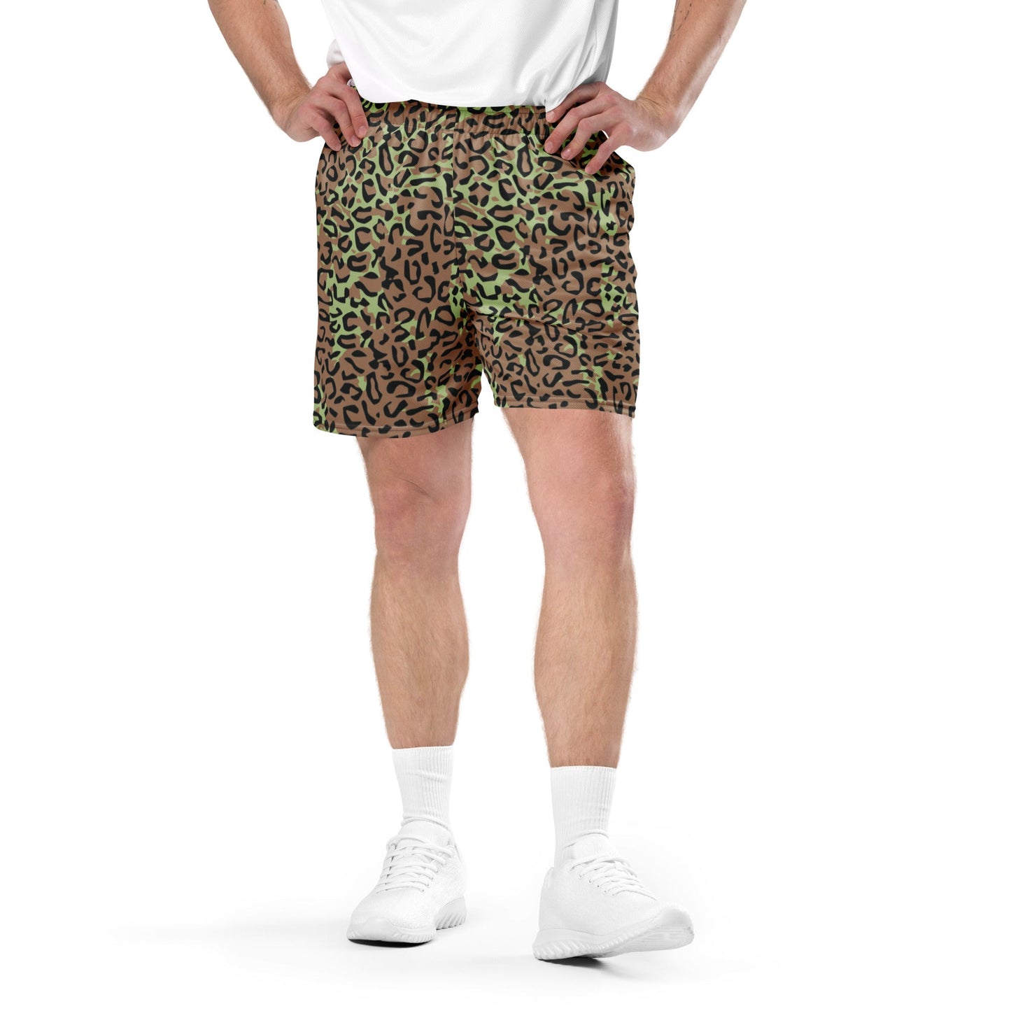 Congo (Zaire) Leopard Spot CAMO Unisex Mesh Shorts