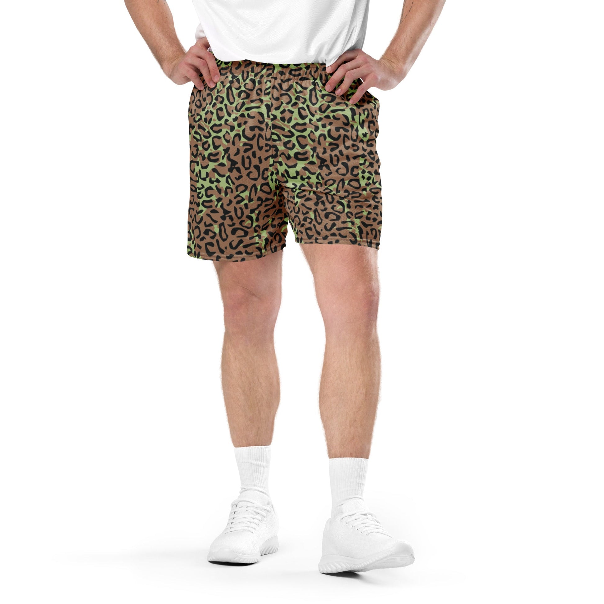 Congo (Zaire) Leopard Spot CAMO Unisex Mesh Shorts