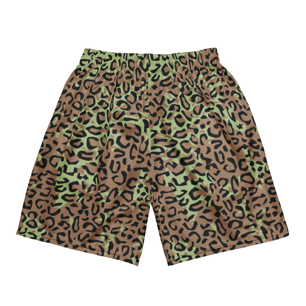 Congo (Zaire) Leopard Spot CAMO Unisex mesh shorts - Mesh Shorts