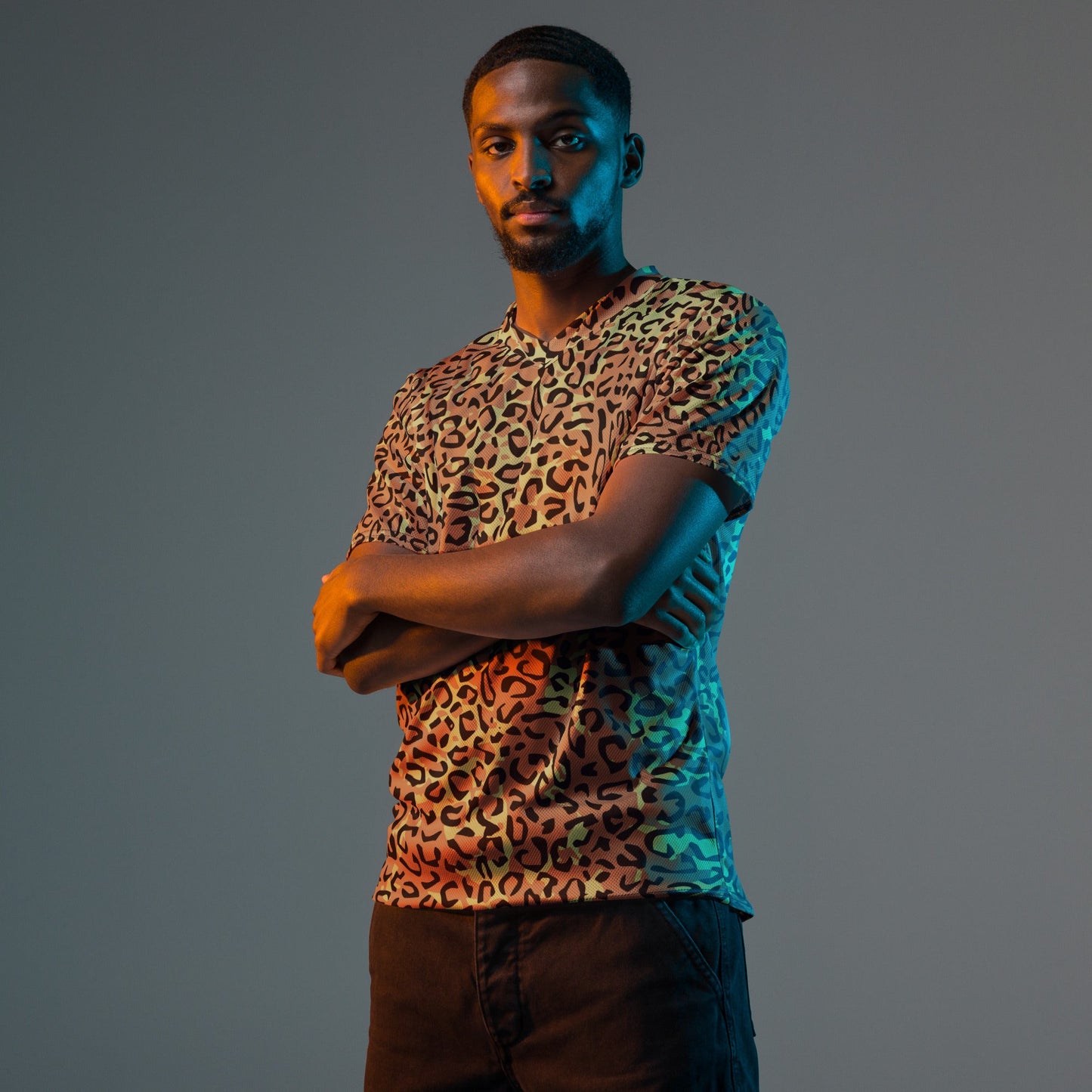 Congo (Zaire) Leopard Spot CAMO unisex sports jersey - Sports Jerseys