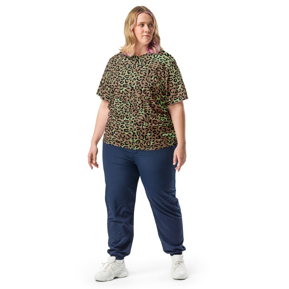 Congo (Zaire) Leopard Spot CAMO unisex sports jersey - Unisex Sports Jersey