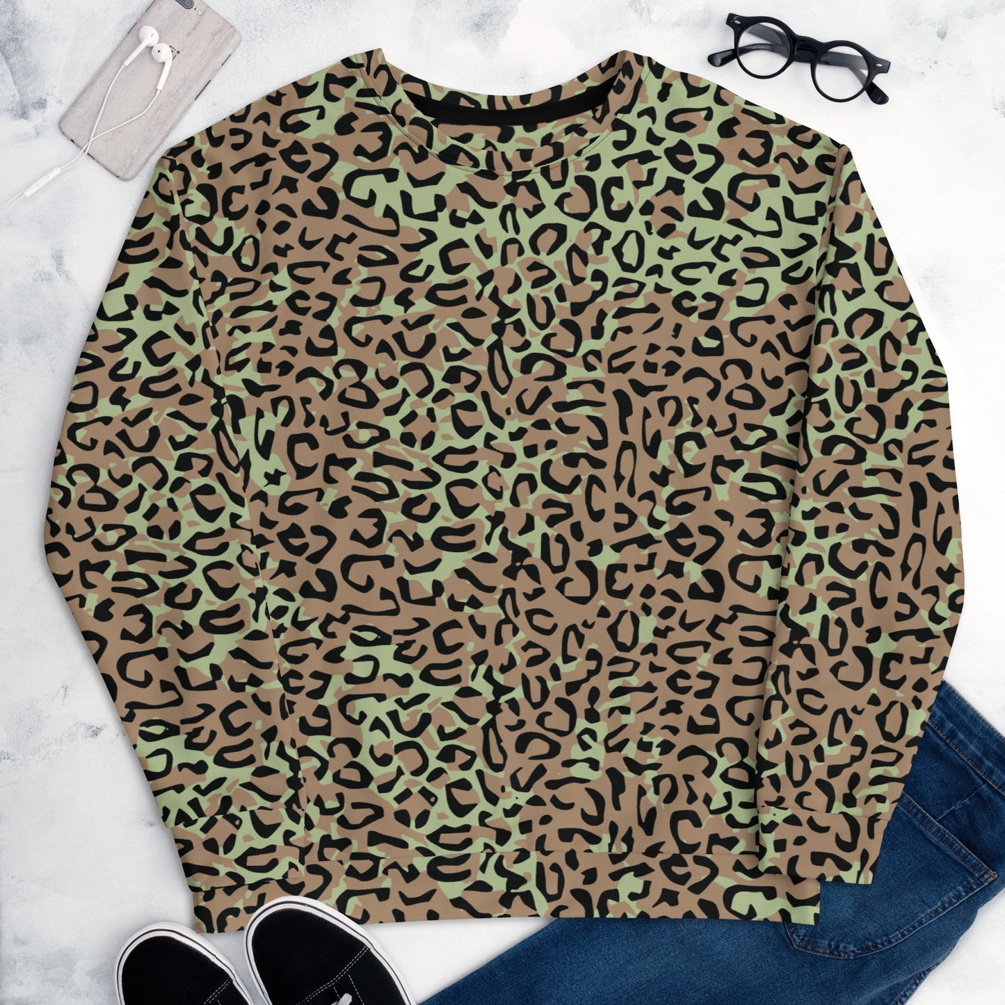 Congo (Zaire) Leopard Spot CAMO Unisex Sweatshirt