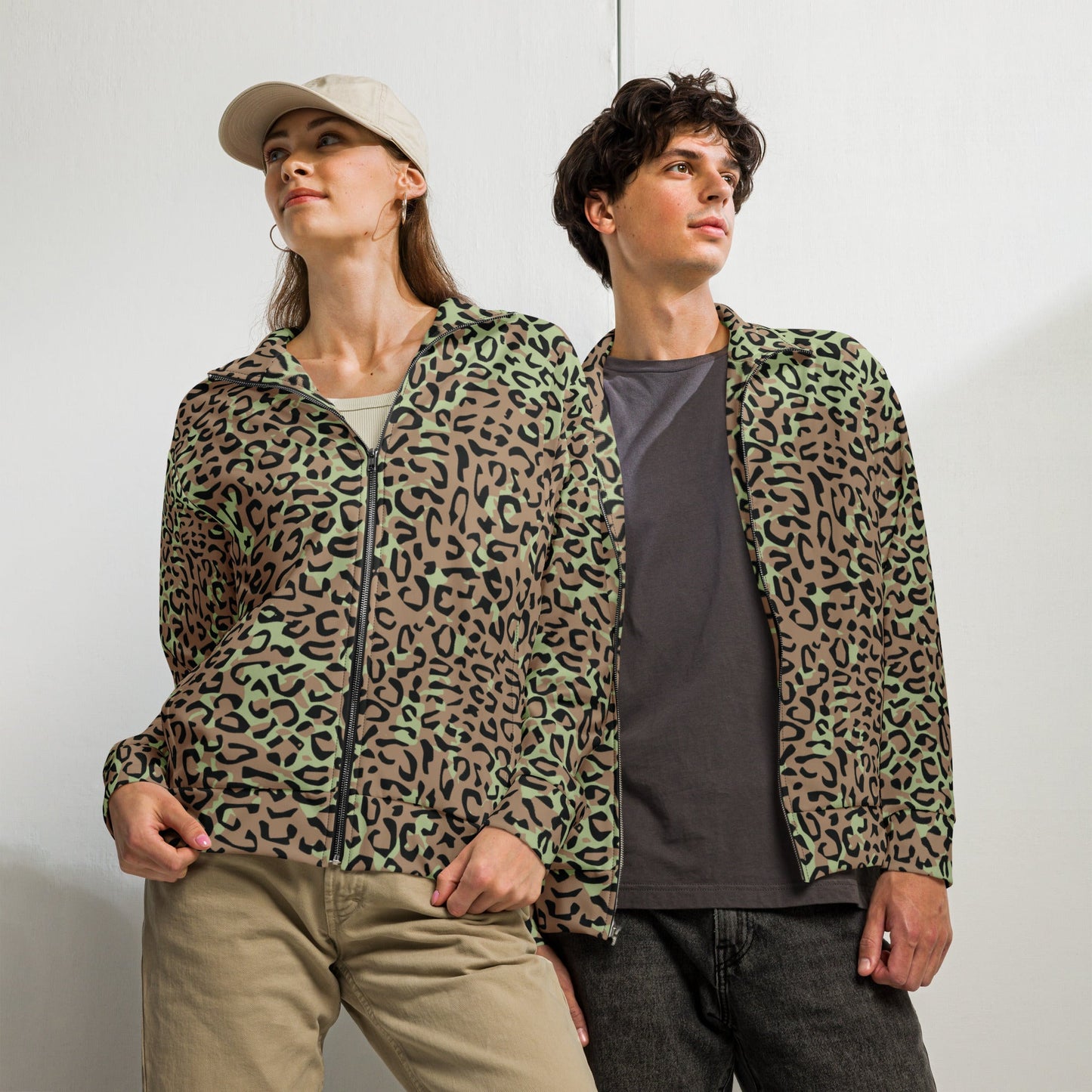 Congo (Zaire) Leopard Spot CAMO Unisex track jacket - 2XS - Track Jackets