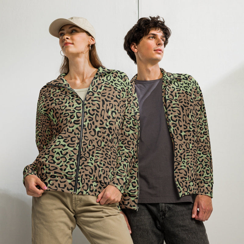 Leopard Spot Zaire CAMO Unisex Track Jacket - 2XS