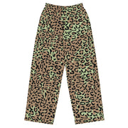 Leopard Spot Zaire CAMO Unisex Wide-Leg Leisure Pants - 2XS - Pant