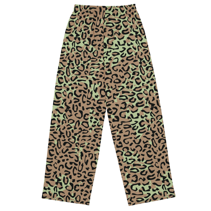 Leopard Spot Zaire CAMO Unisex Wide-Leg Leisure Pants - Pant