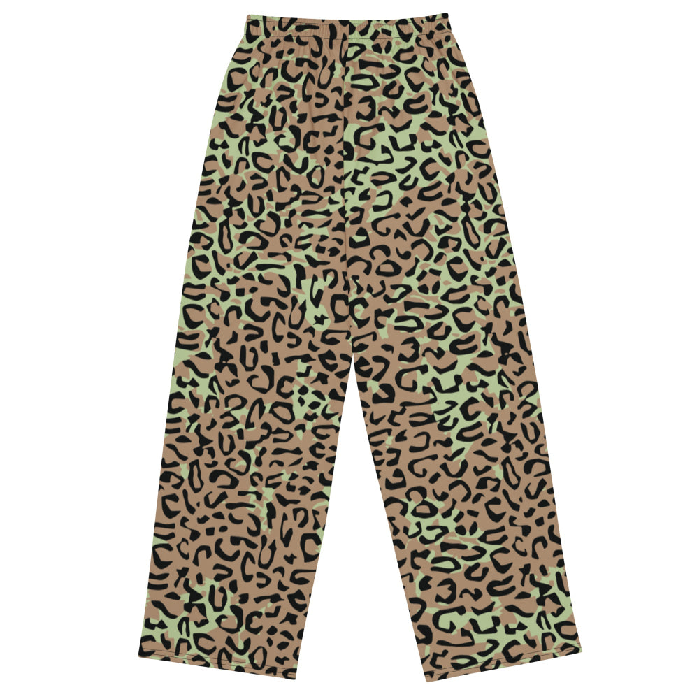 Congo (Zaire) Leopard Spot CAMO unisex wide-leg pants