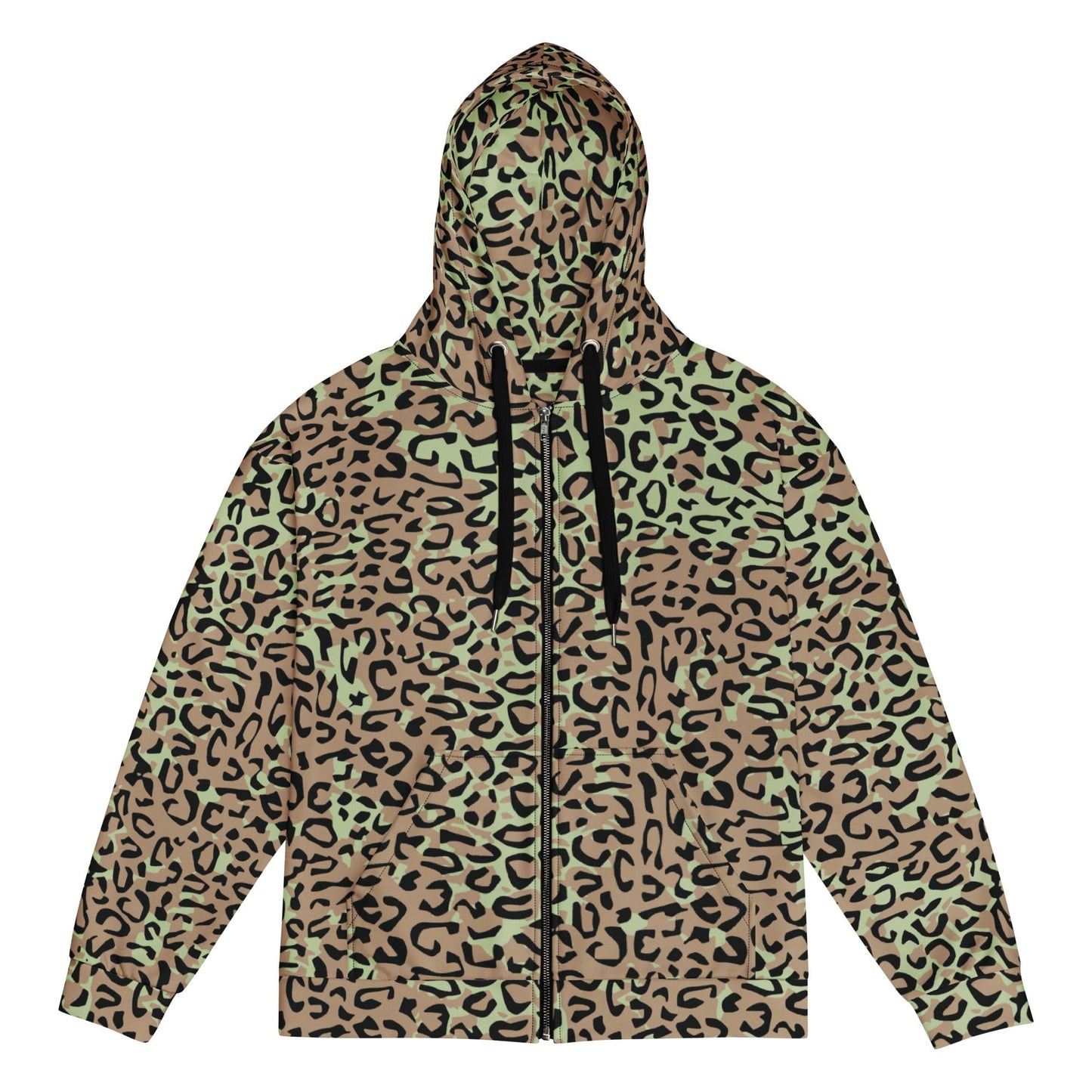 Congo (Zaire) Leopard Spot CAMO Unisex zip hoodie - 2XS - Zip Hoodies