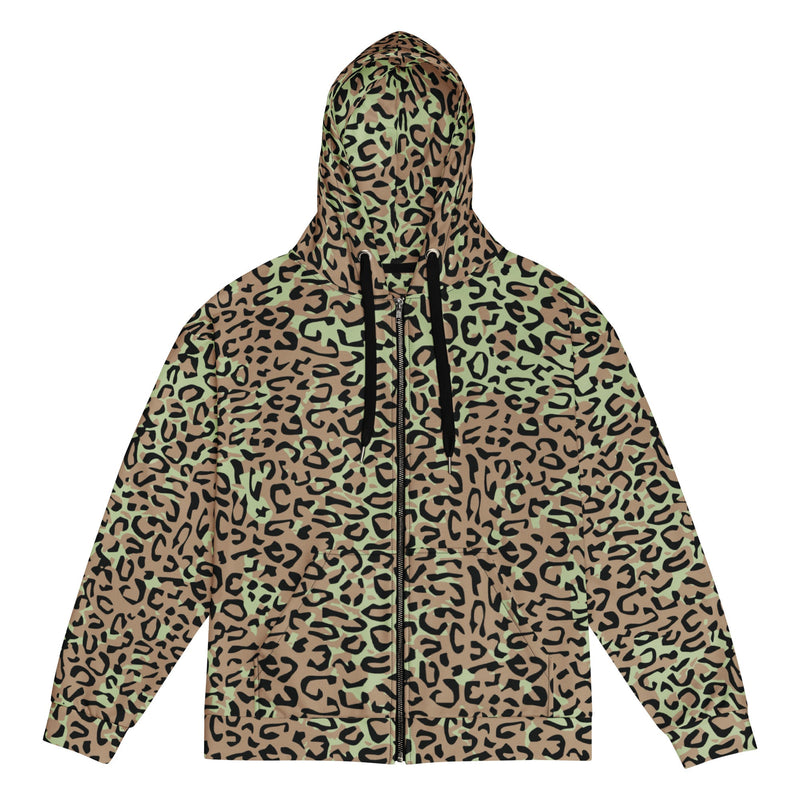 Leopard Spot Zaire CAMO Unisex Zip Hoodie - 2XS