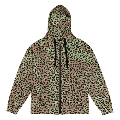 Congo (Zaire) Leopard Spot CAMO Unisex zip hoodie - 2XS - Zip Hoodie