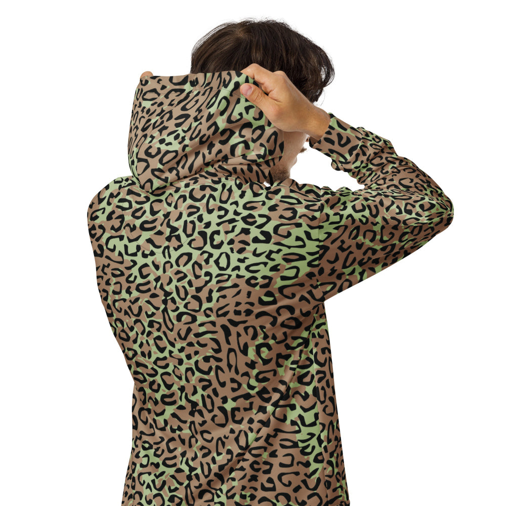 Congo (Zaire) Leopard Spot CAMO Unisex zip hoodie - Zip Hoodie