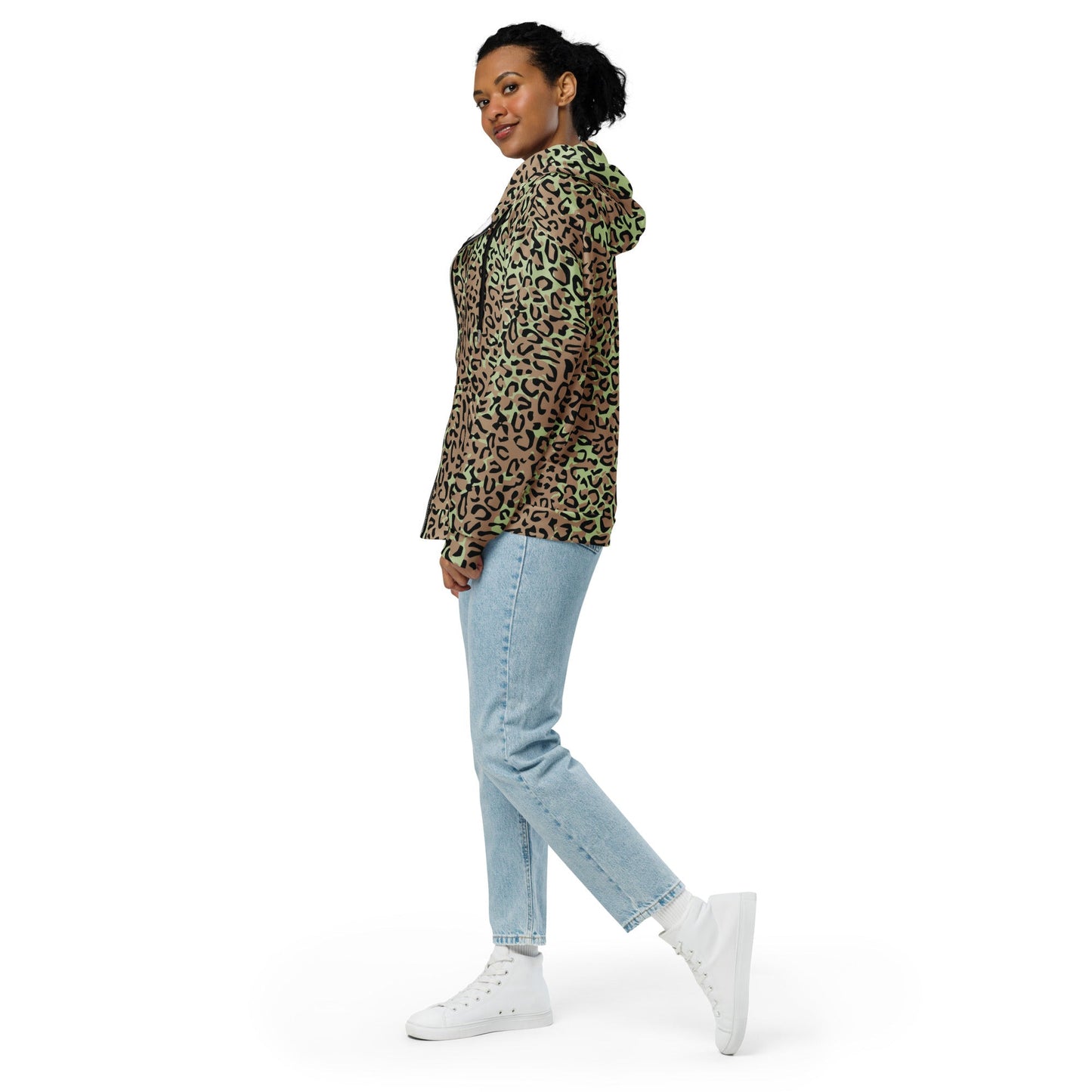 Congo (Zaire) Leopard Spot CAMO Unisex zip hoodie - Zip Hoodies