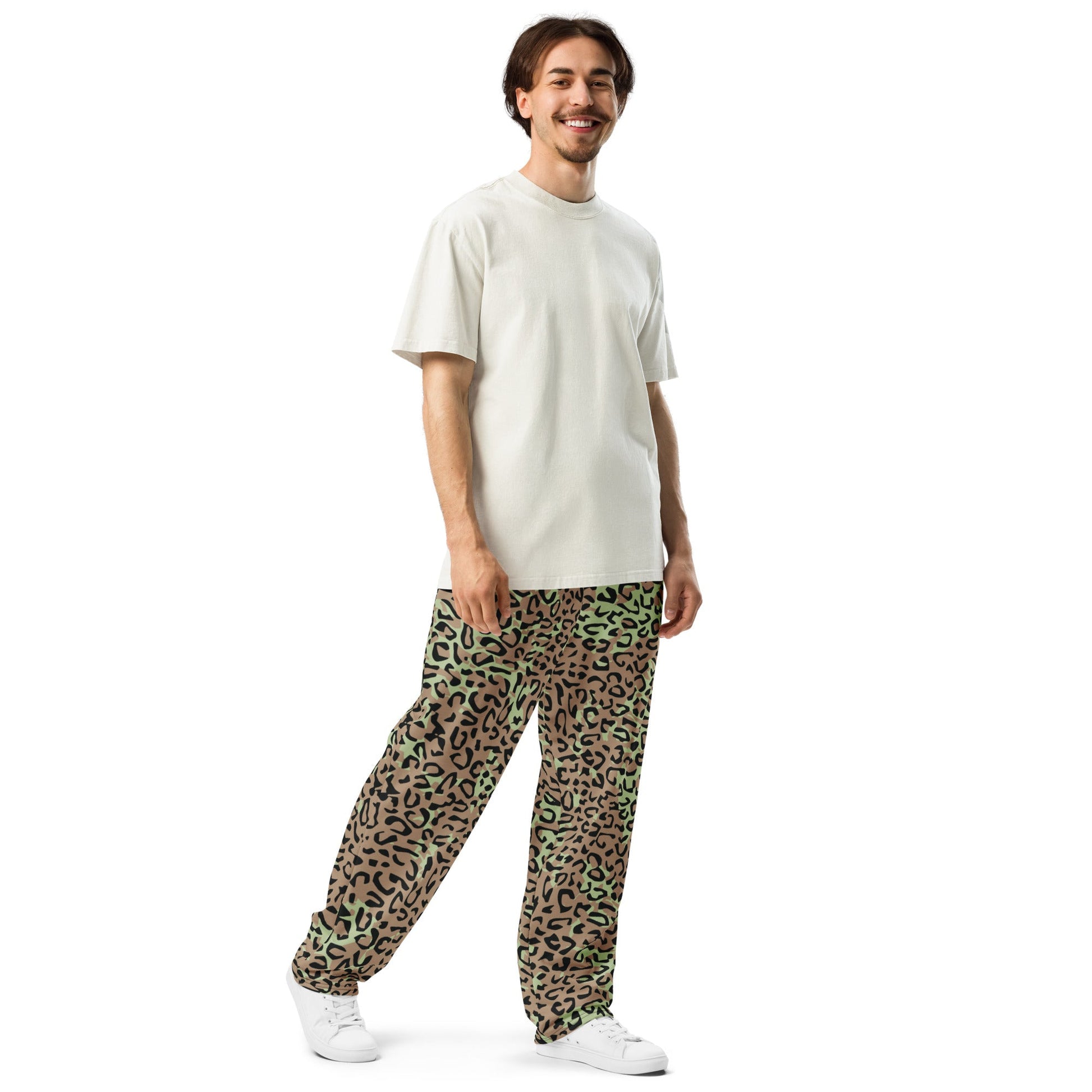 Congo (Zaire) Leopard Spot CAMO Wide-leg joggers - Joggers
