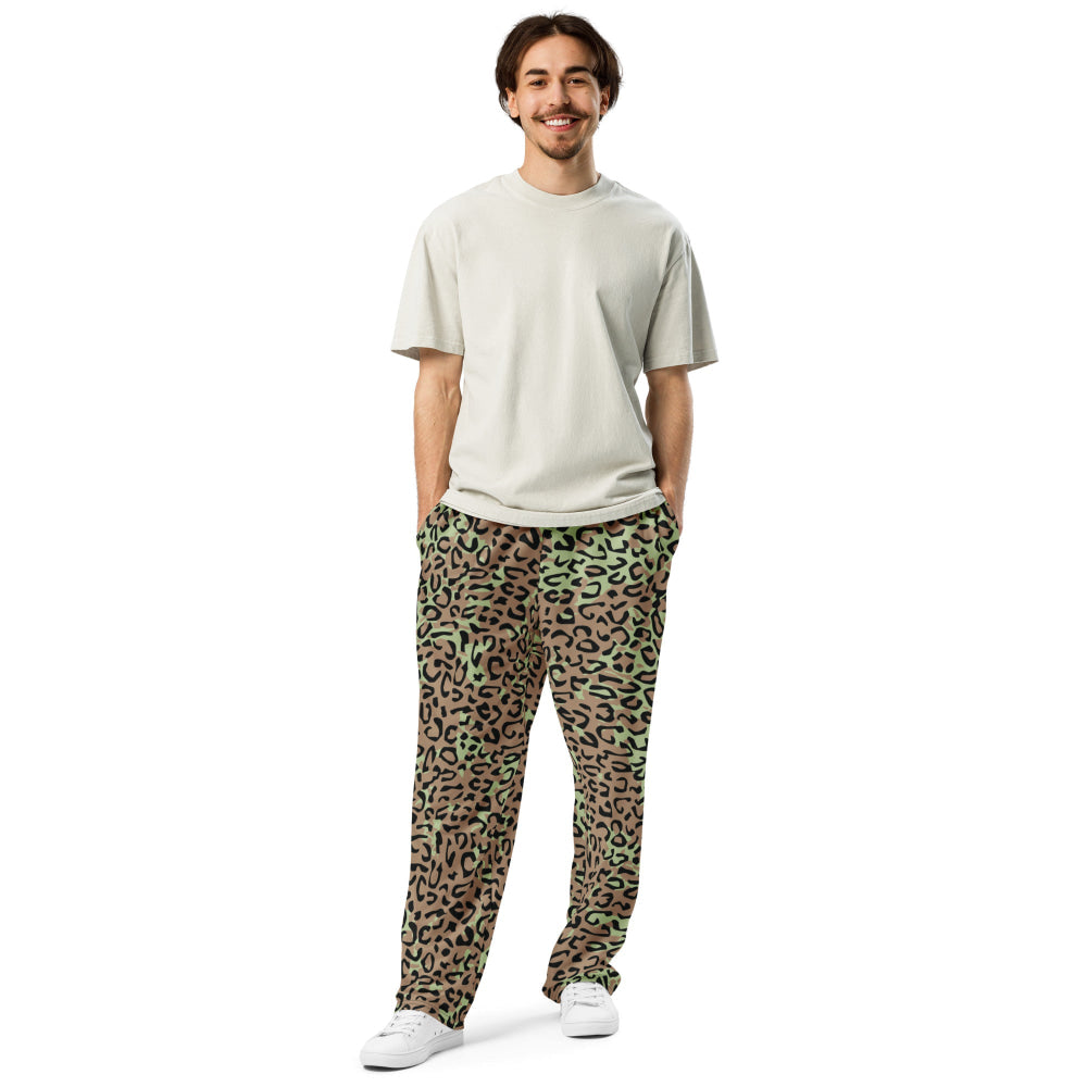 Congo (Zaire) Leopard Spot CAMO Wide-leg joggers - Unisex Joggers