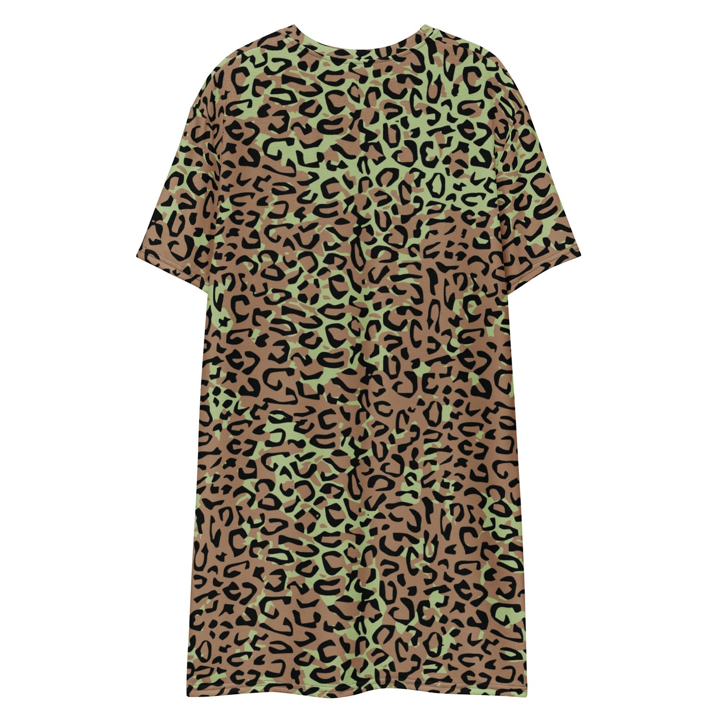 Congo (Zaire) Leopard Spot CAMO Womens T-Shirt Dress