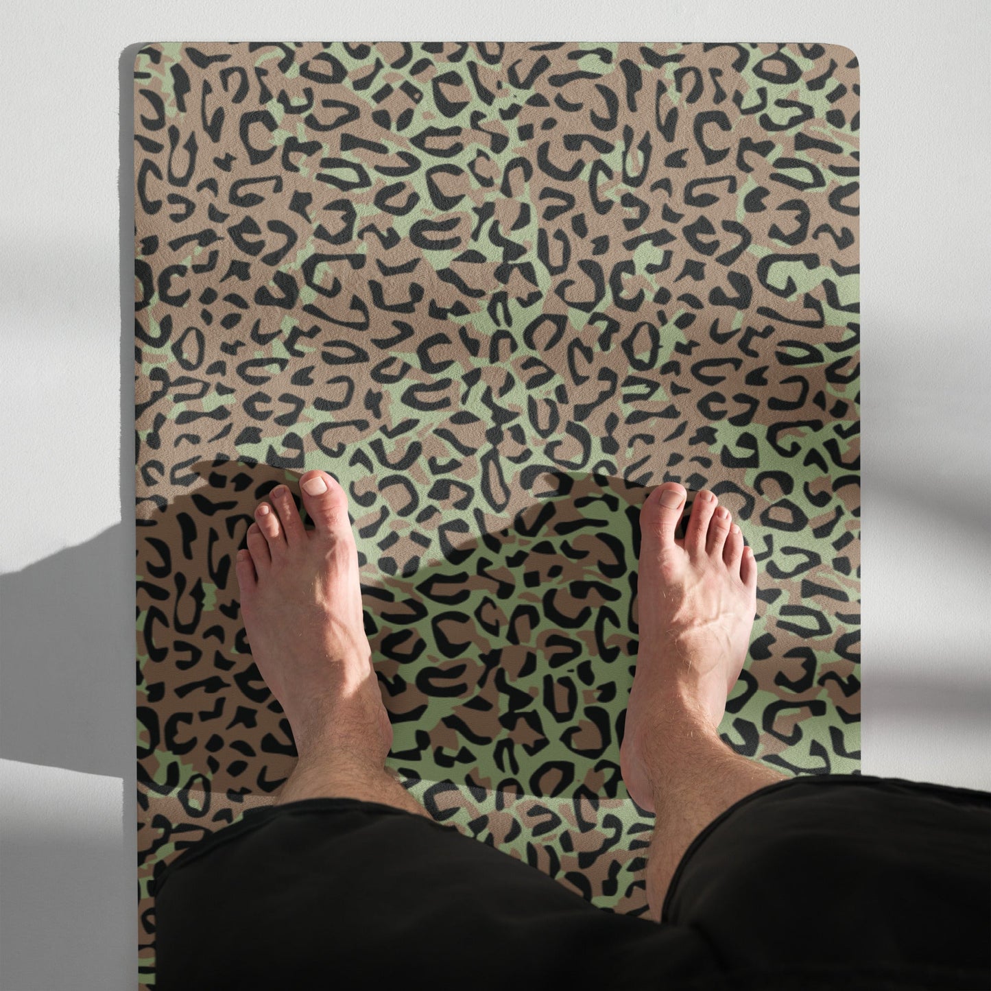 Congo (Zaire) Leopard Spot CAMO Yoga Mat