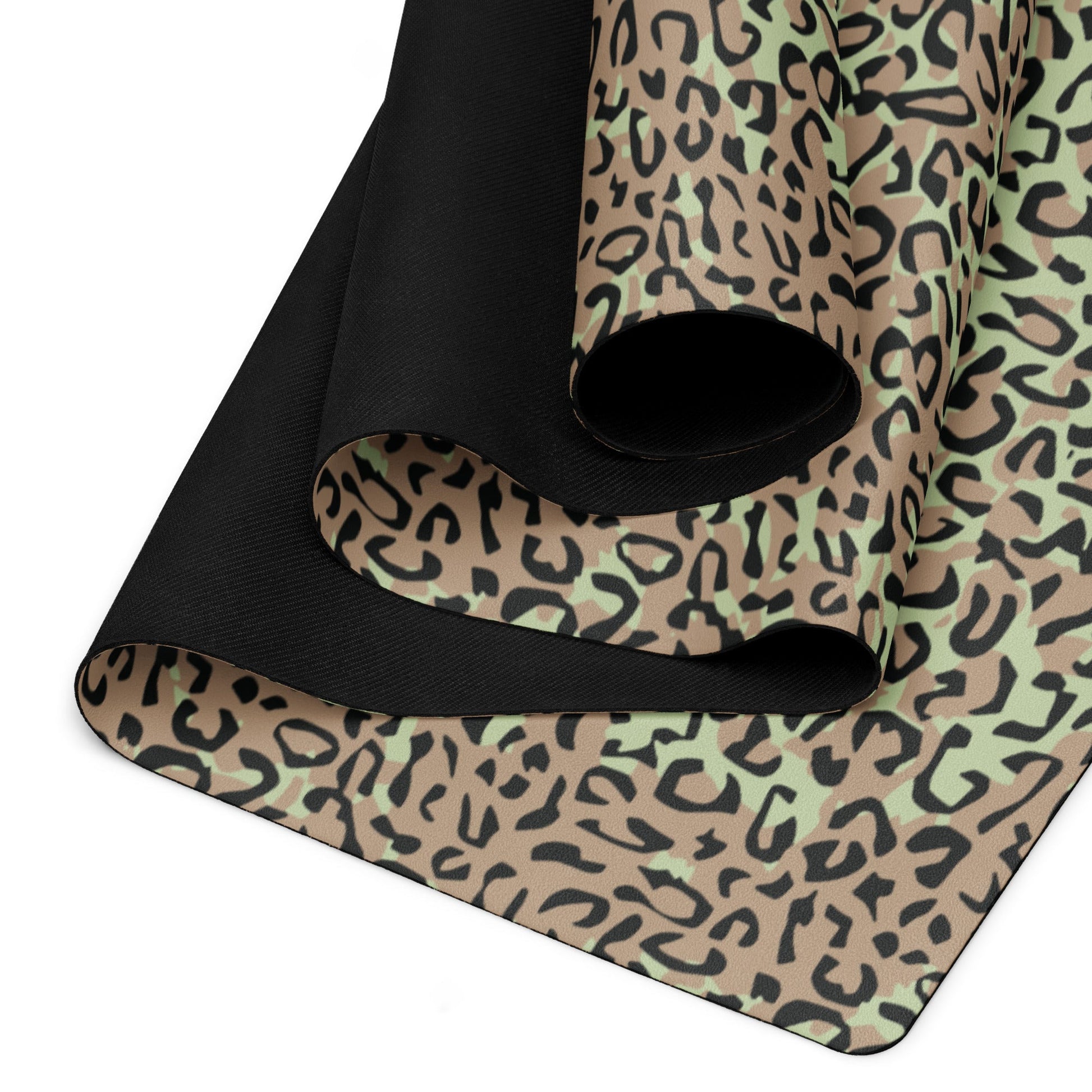 Congo (Zaire) Leopard Spot CAMO Yoga Mat