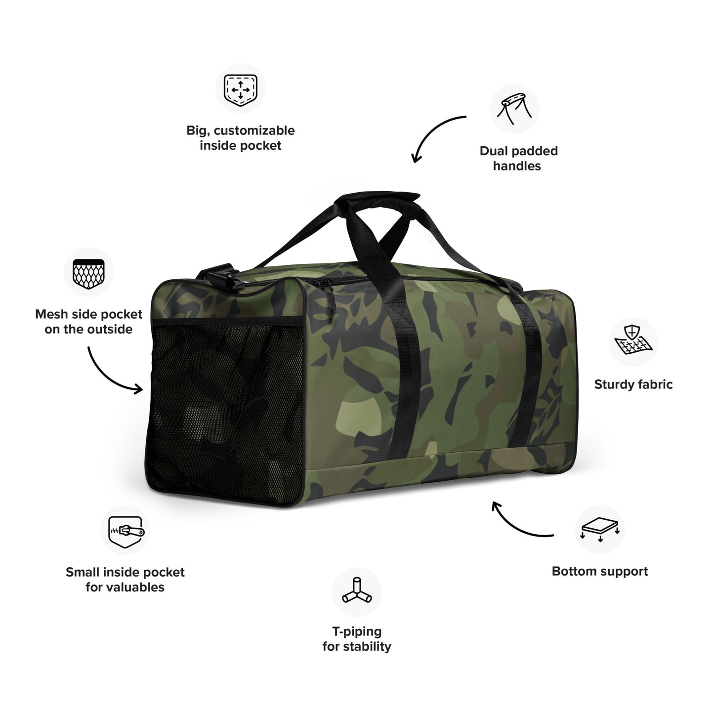 Cuban Elm Leaf Special Troops CAMO Duffle bag - Bags