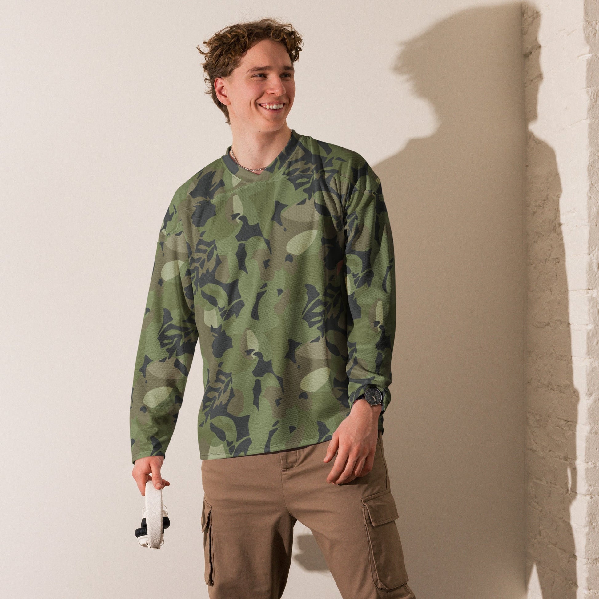 Cuban Elm Leaf Special Troops CAMO hockey fan jersey Hockey Jerseys