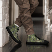 Elm Leaf Cuban Special Troops CAMO Mens High-Top Canvas Shoes - 5