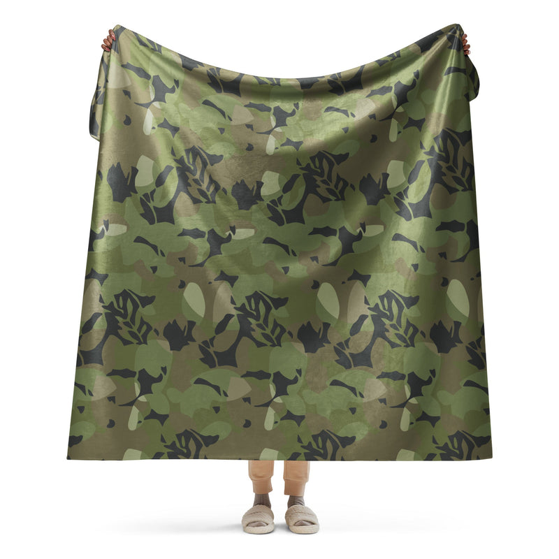 Elm Leaf Cuban Special Troops CAMO Sherpa Blanket - 60″×80″