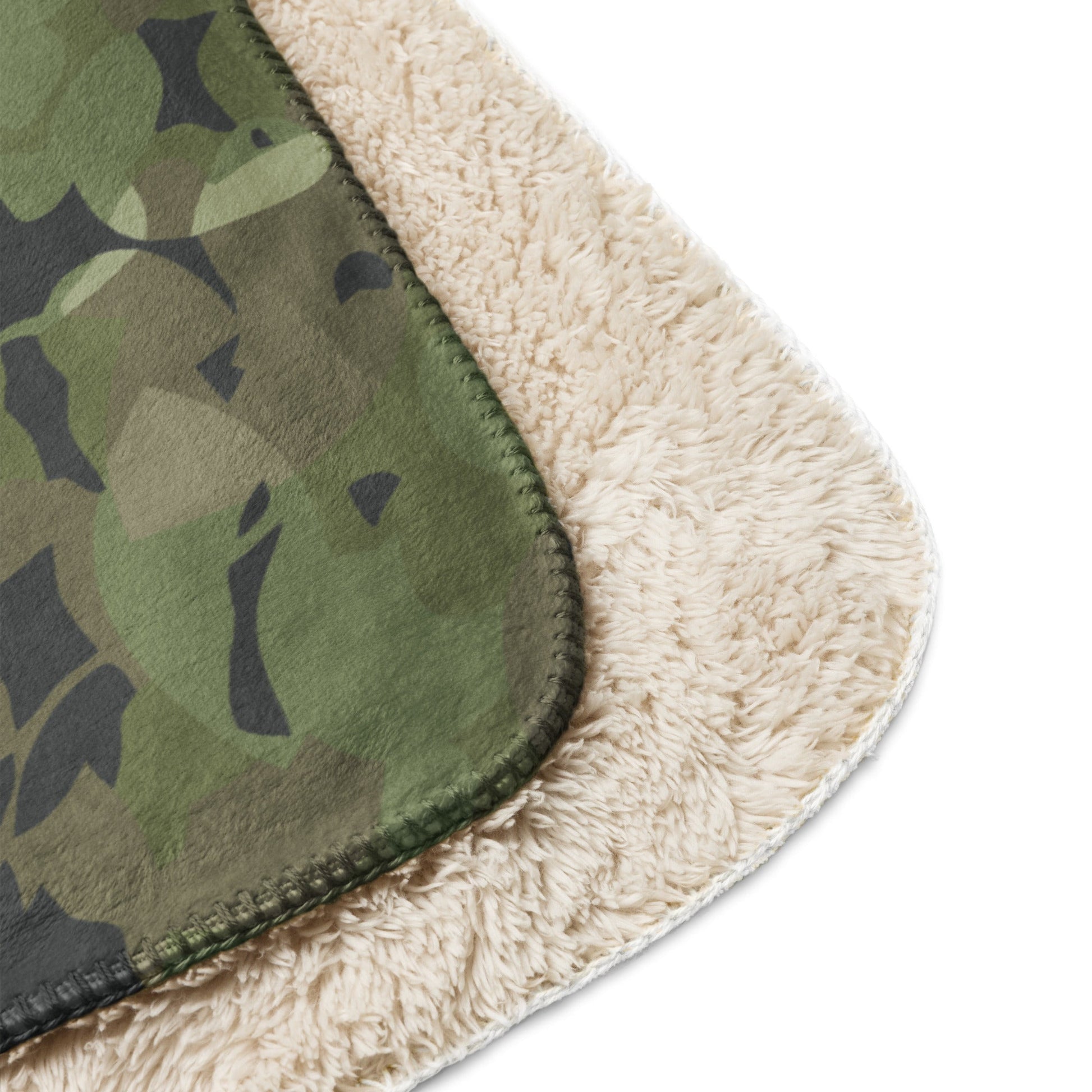 Cuban Elm Leaf Special Troops CAMO Sherpa Blanket