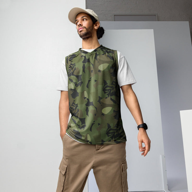 Elm Leaf Cuban Special Troops CAMO Unisex Basketball Jersey - 2XS