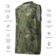 Elm Leaf Cuban Special Troops CAMO Unisex Basketball Jersey