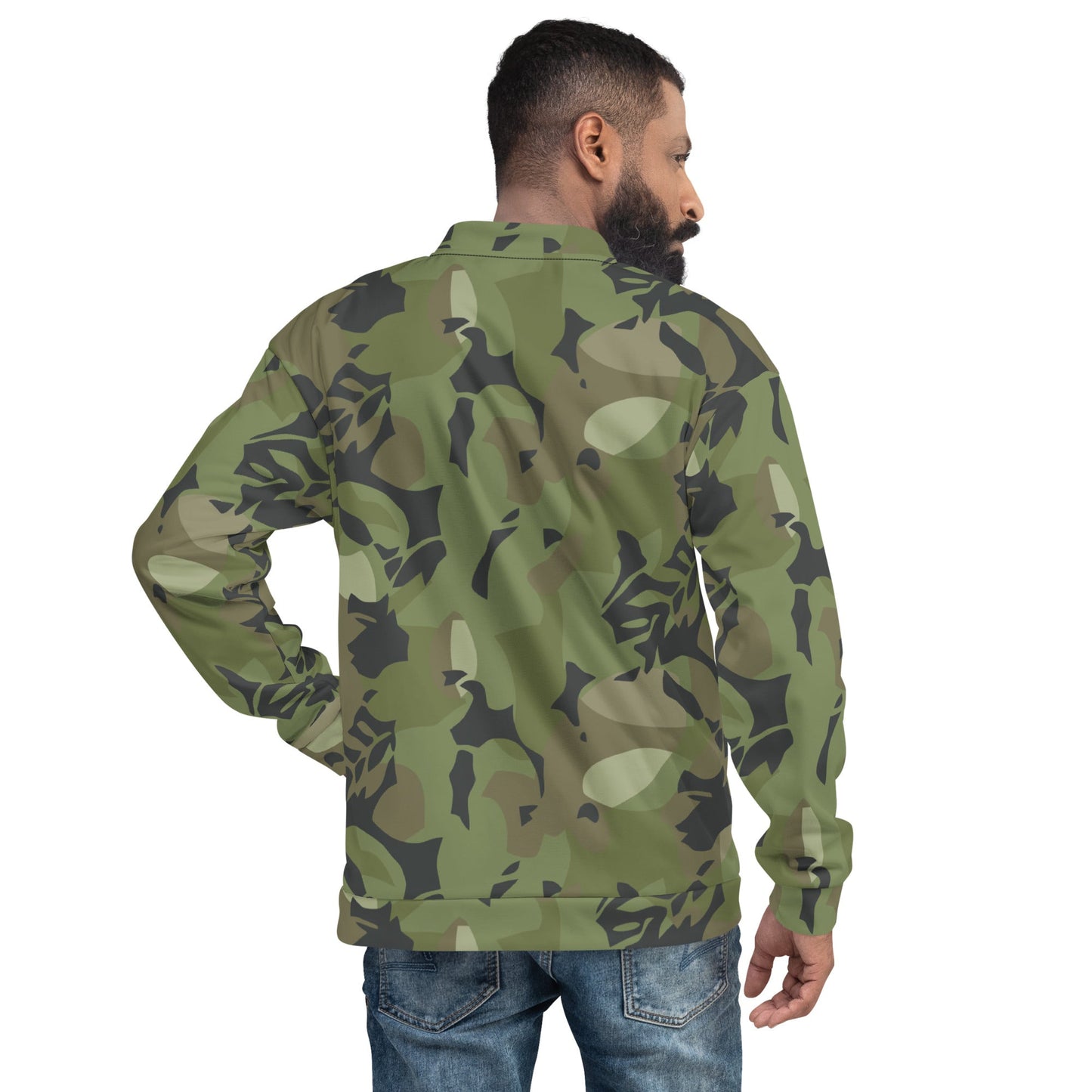 Cuban Elm Leaf Special Troops CAMO Unisex Bomber Jacket - Jackets