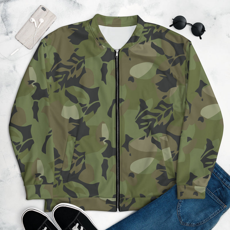 Elm Leaf Cuban Special Troops CAMO Unisex Bomber Jacket - XS