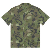 Elm Leaf Cuban Special Troops CAMO Unisex Short-Sleeve Button Shirt - 2XS - Button-Up