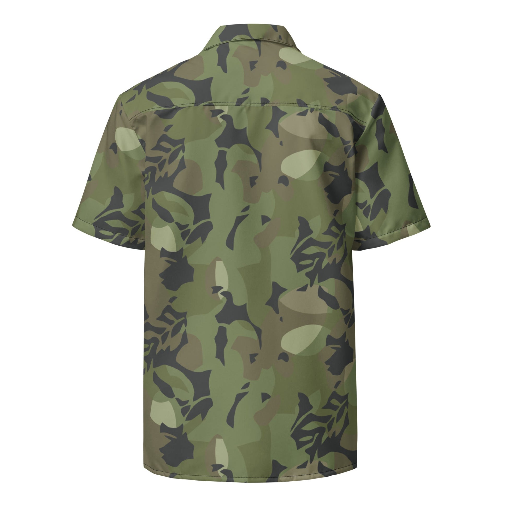 Cuban Elm Leaf Special Troops CAMO Unisex Short-Sleeve Button Shirt