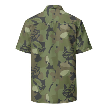 Cuban Elm Leaf Special Troops CAMO Unisex Short-Sleeve Button Shirt