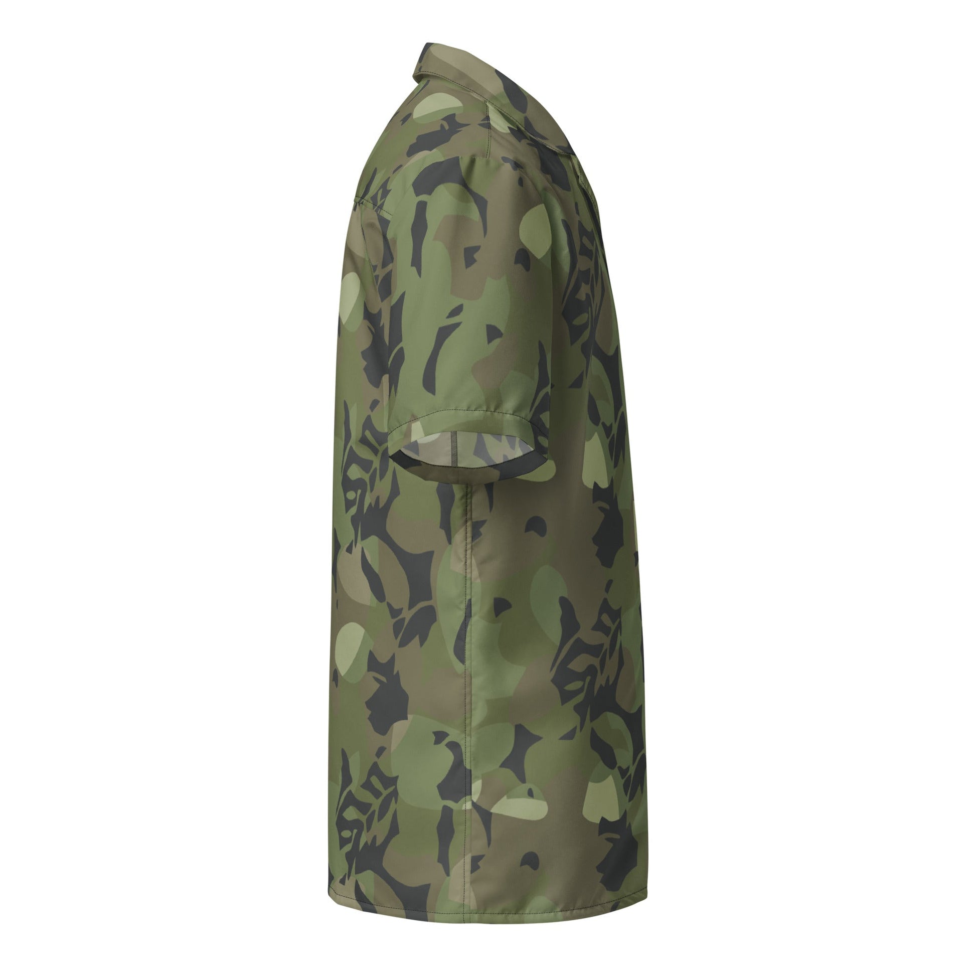 Cuban Elm Leaf Special Troops CAMO Unisex Short-Sleeve Button Shirt