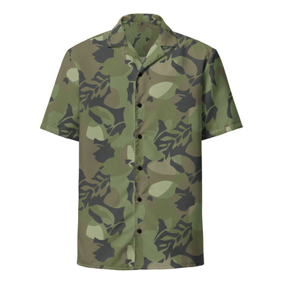 Cuban Elm Leaf Special Troops CAMO Unisex Short-Sleeve Button Shirt