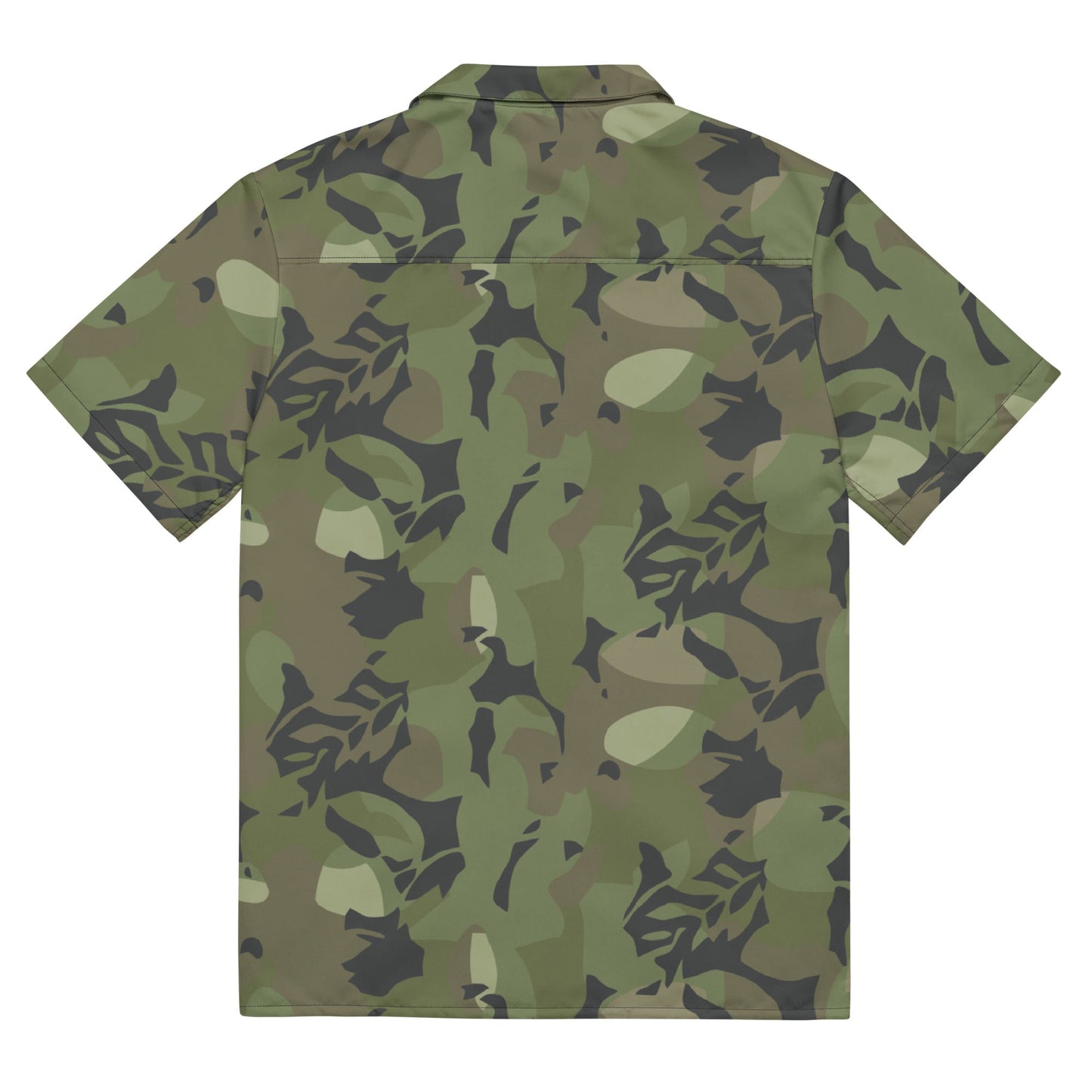 Cuban Elm Leaf Special Troops CAMO Unisex Short-Sleeve Button Shirt