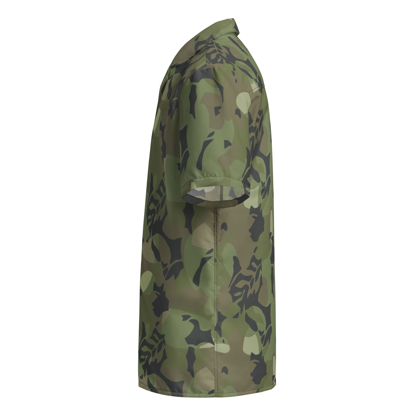 Cuban Elm Leaf Special Troops CAMO Unisex Short-Sleeve Button Shirt