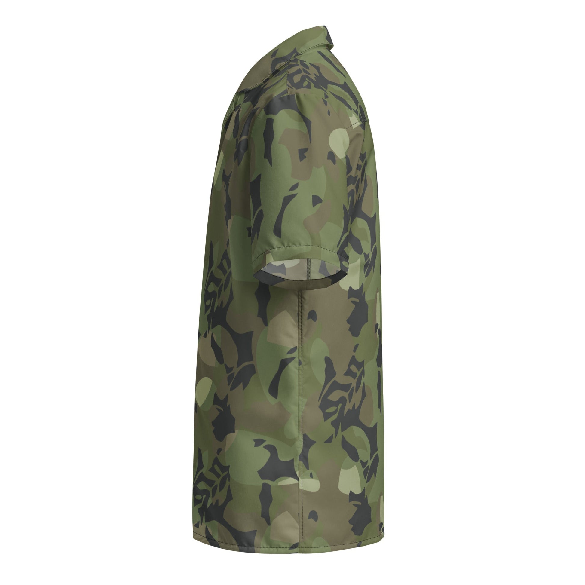 Cuban Elm Leaf Special Troops CAMO Unisex Short-Sleeve Button Shirt