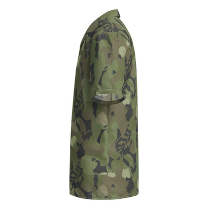 Cuban Elm Leaf Special Troops CAMO Unisex Short-Sleeve Button Shirt