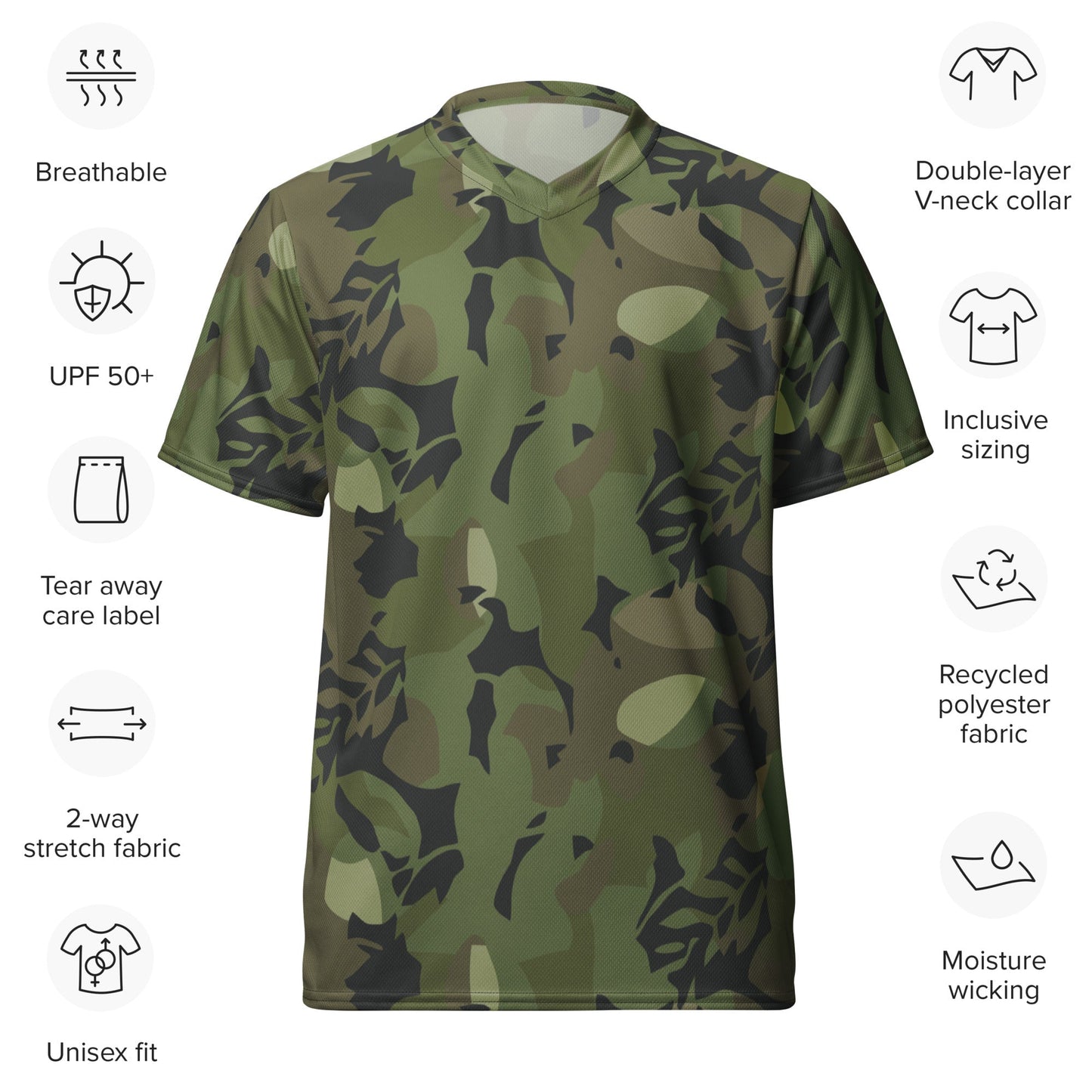 Cuban Elm Leaf Special Troops CAMO unisex sports jersey - Sports Jerseys