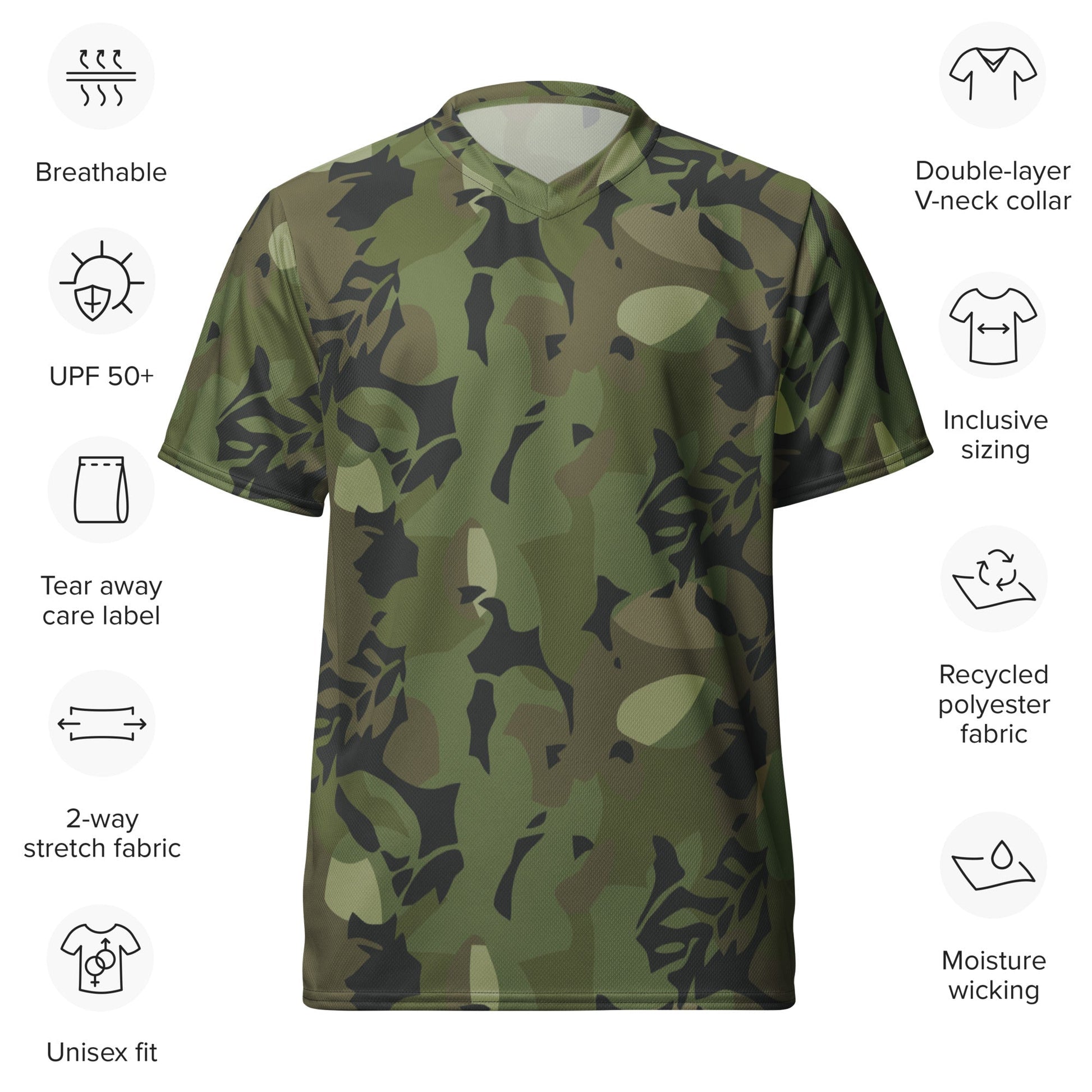 Cuban Elm Leaf Special Troops CAMO unisex sports jersey - Sports Jerseys