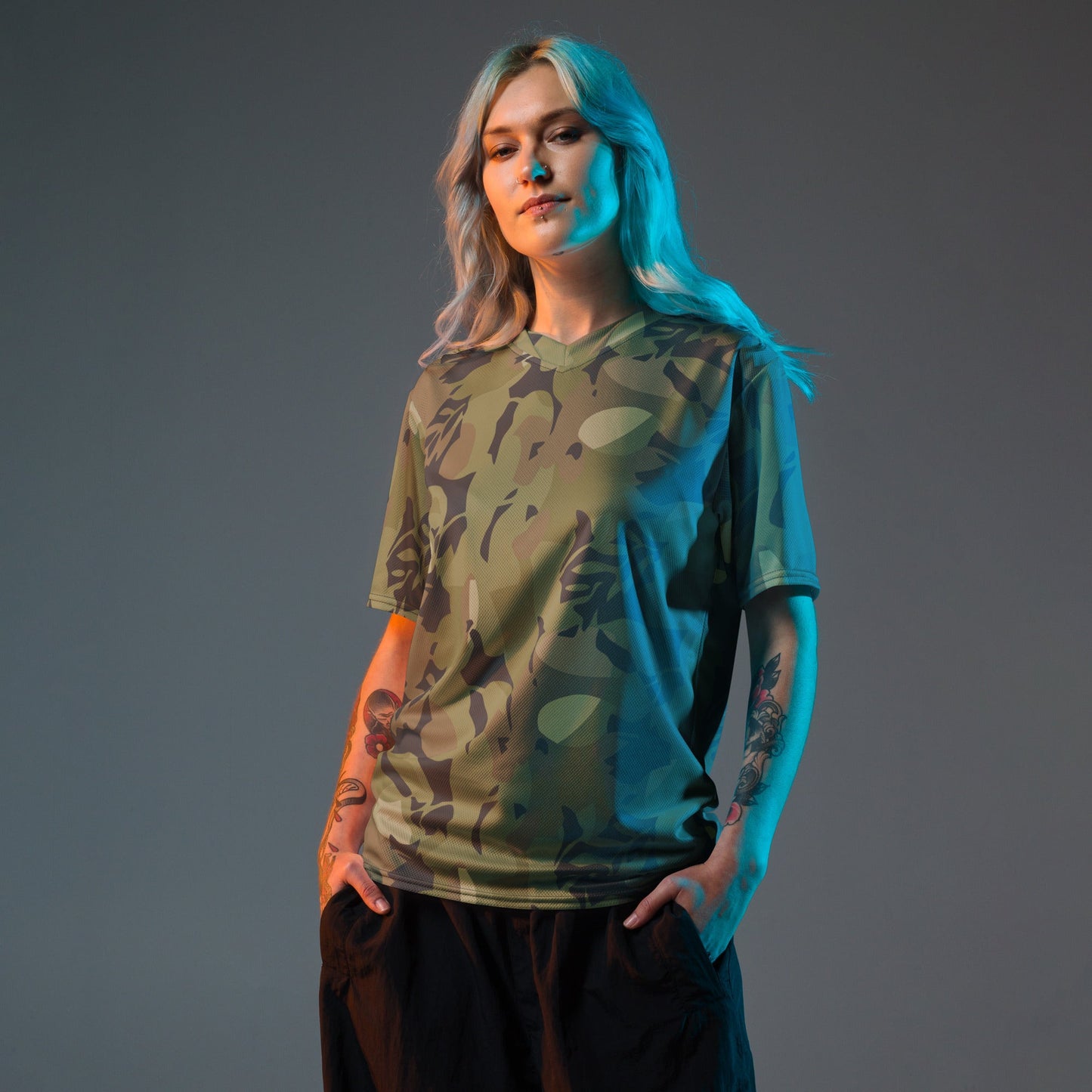 Cuban Elm Leaf Special Troops CAMO unisex sports jersey - Sports Jerseys