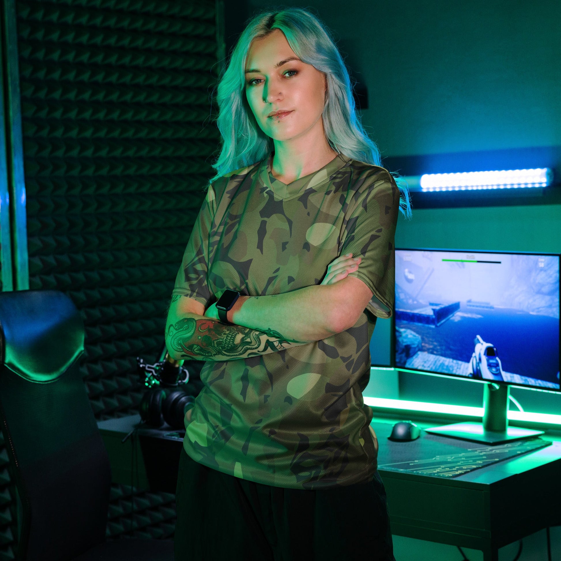 Cuban Elm Leaf Special Troops CAMO unisex sports jersey - Sports Jerseys